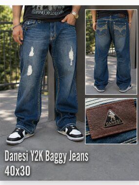 RARE DANESI Y2K BAGGY JEANS